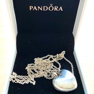 Pandora sterling silver heart pendant